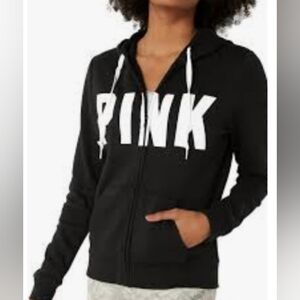 Nwt.VS PINK LOGO Everyday Lounge zip-up hoodie